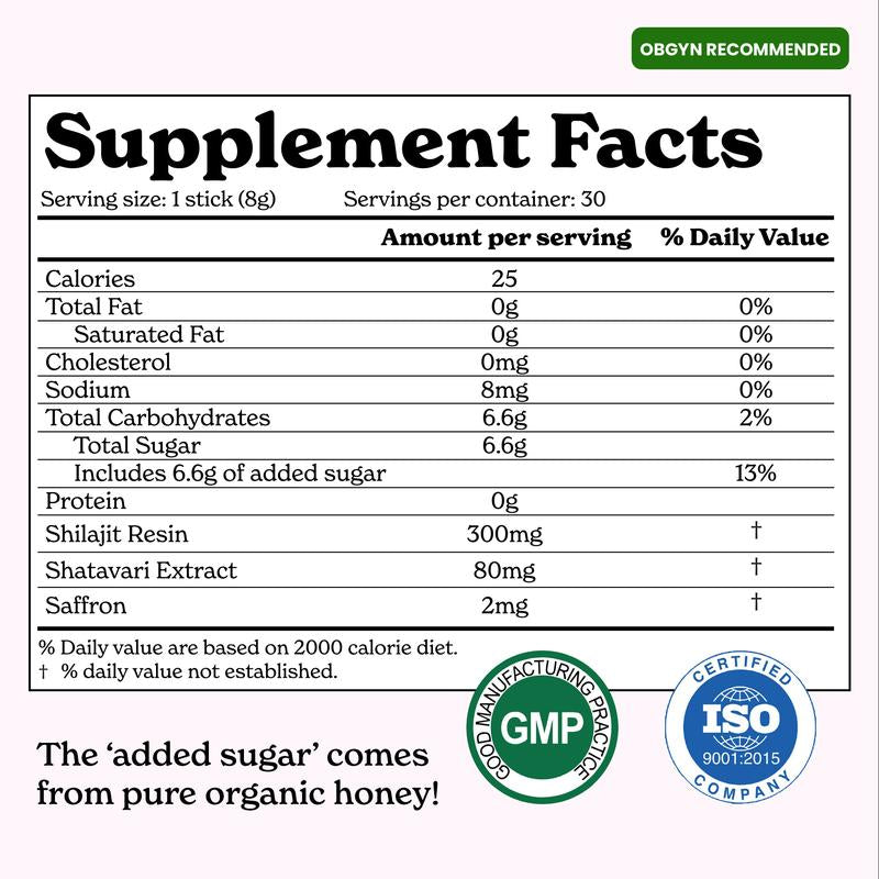 Himalayan Shilajit Honey Stick