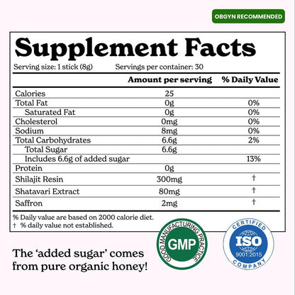 Himalayan Shilajit Honey Stick